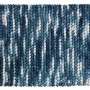 Blauer Wenko Badteppich Urdu 60x90 cm mit Melange-Effekt und rutschfester Unterseite.