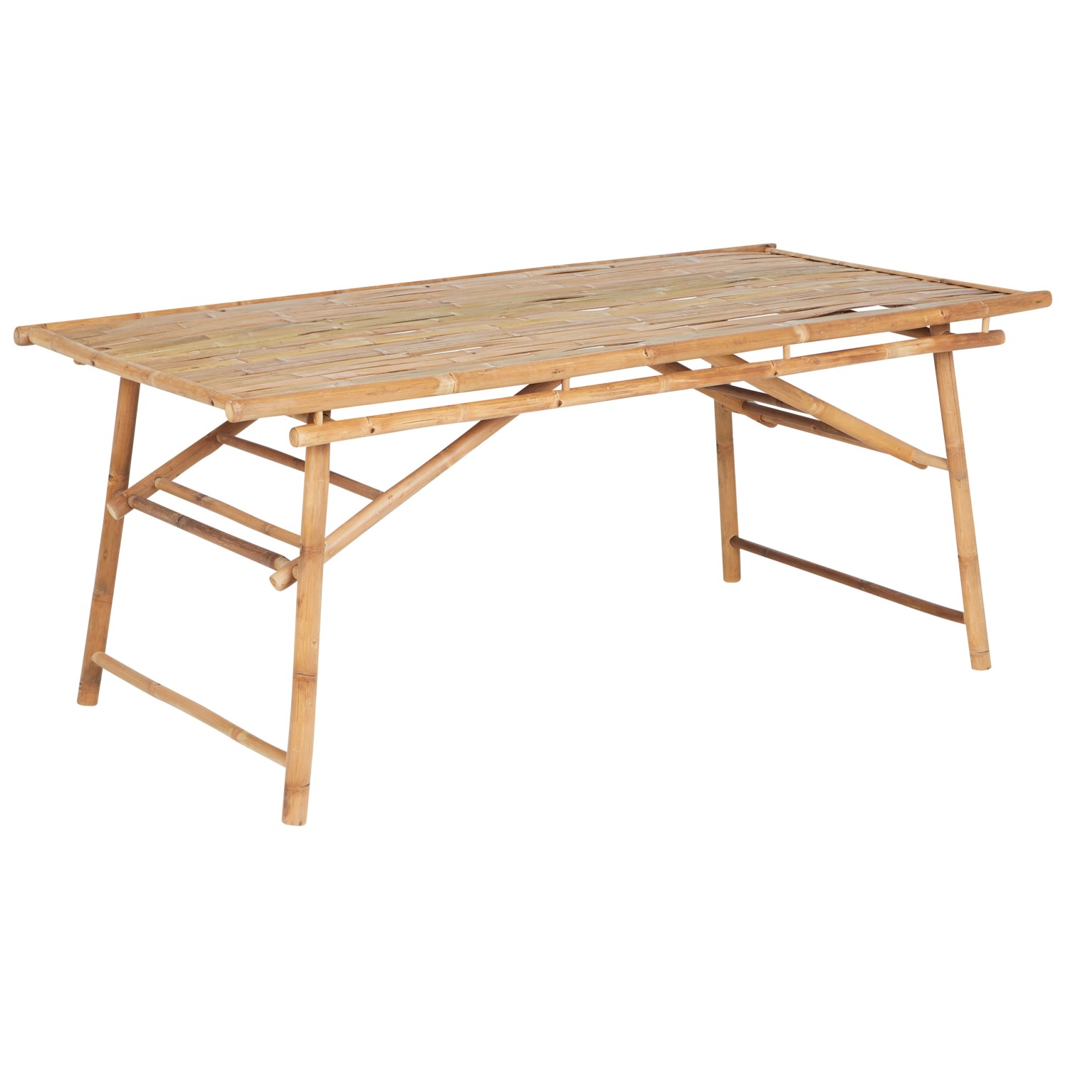 Beliani Gartentisch TINDARI Heller Holzfarbton 180x90x75 günstig online kaufen
