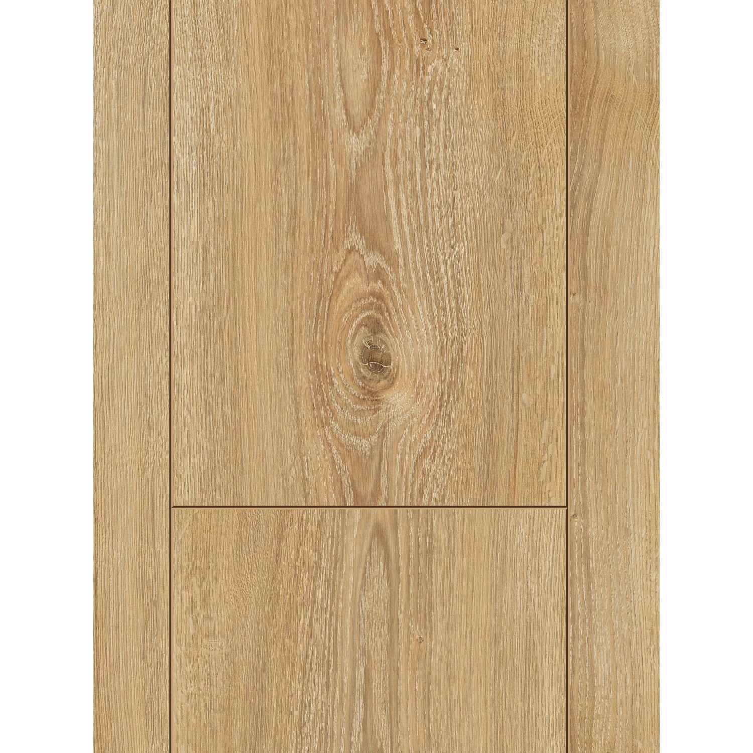 Detailaufnahme: Parador Trendtime 6 Laminat, wasserfest, helle Holzoptik mit Maserung.