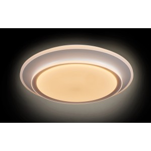Moderne LED-Deckenleuchte Shining Galatea, 45 W, mit Lichttemperaturwechsel und Ø 50 cm Durchmesser.