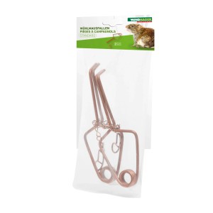 Windhager Wühlmausfalle Standard, 2er-Pack, aus Kupferdraht, zur Bekämpfung von Wühlmäusen.