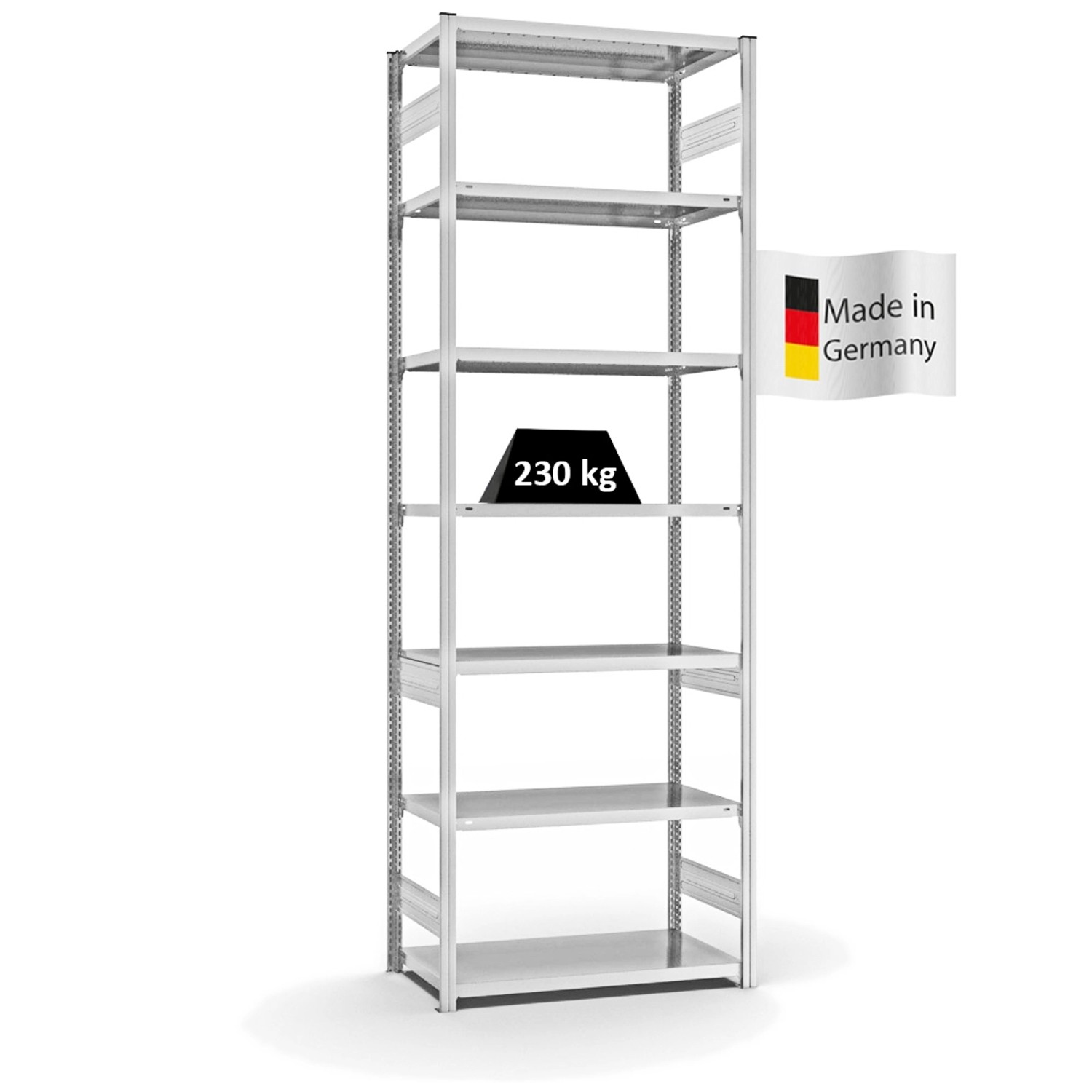 PROREGAL Fachbodenregal Stecksystem T-Profil Medium-Duty Grundregal HxBxT 3 günstig online kaufen