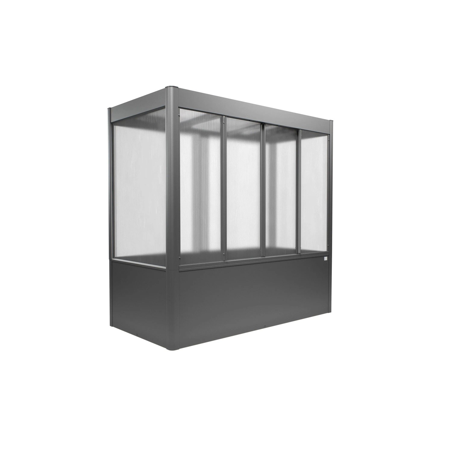Biohort Gewächshaus Florentina Quarzgrau-Metallic 2 m²