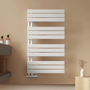 Emke Badheizkörper 100x60cm 639W Weiß Handtuchwärmer für Badezimmer Handtuchtrockner