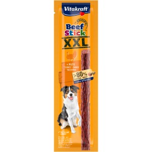 Vitakraft Beef Stick XXL, Kaustick für Hunde mit Pute, extra fleischig.