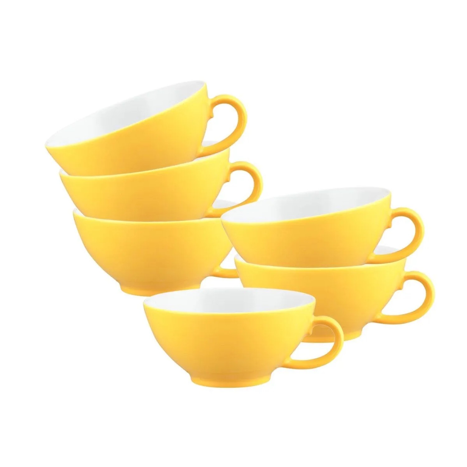 Seltmann Weiden Liberty Pure Colors Teetasse 140 ml 6er Set Yellow Glow