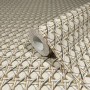 Beige Vliestapete mit Geflecht-Muster in Holzoptik von Marburg (Rolle).