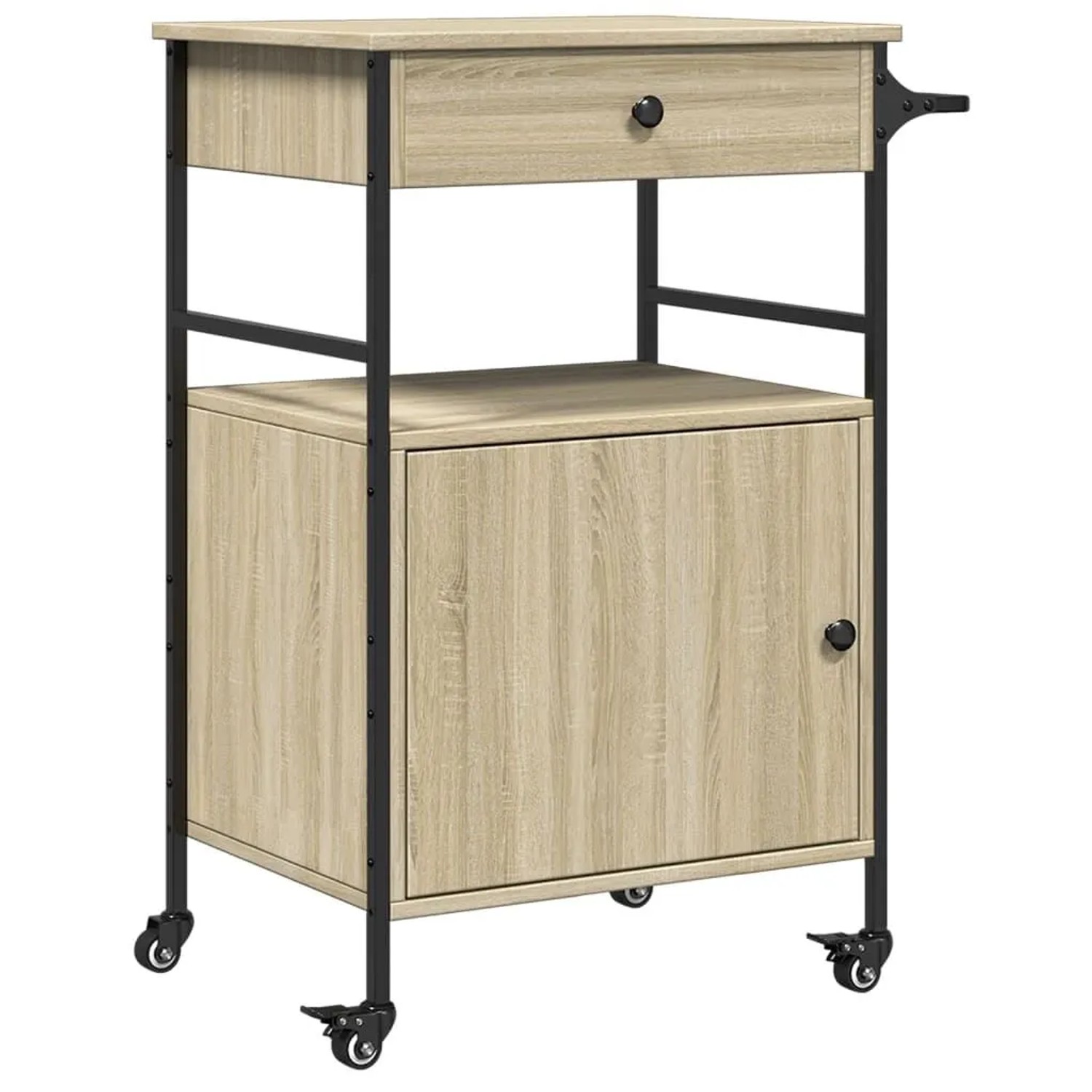 vidaXL Küchenwagen Sonoma-Eiche 56x43x89,5 cm Holzwerkstoff 842392