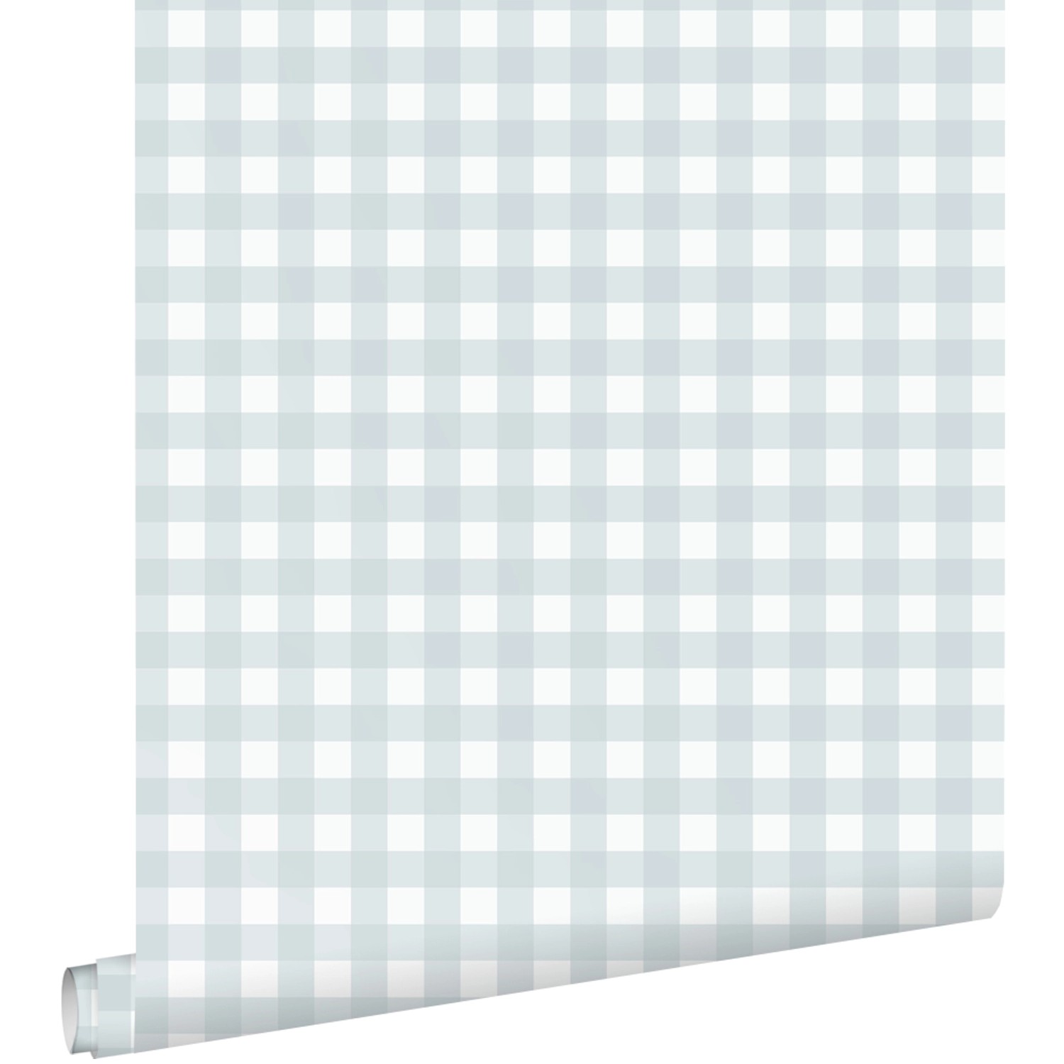 ESTAhome Tapete Karomuster Hellblau 50 x 900 cm günstig online kaufen