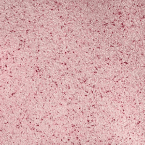 Roter Floxxan Baumwollputz Montana 516, eine dekorative Flüssigtapete mit Cellulose.