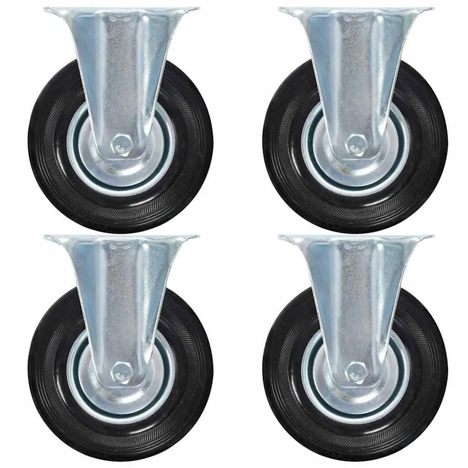 vidaXL Bockrollen 4 Stk 125 mm 143447
