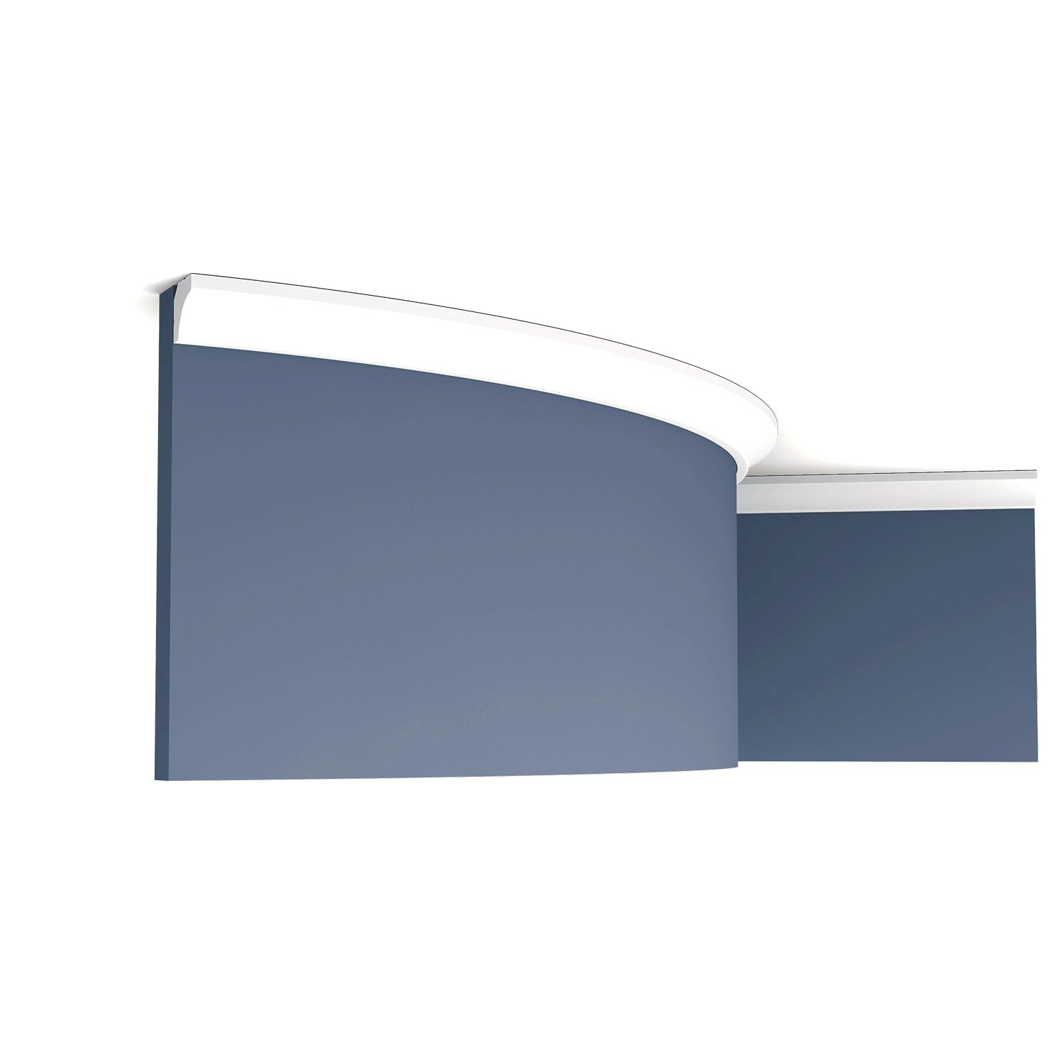 ORAC DECOR C250F LUXXUS flexi Eckleiste Stuckleiste Stuck Dekor Zierprofil 2 m 200 cm x 1,6 cm x 1,6 cm Weiß
