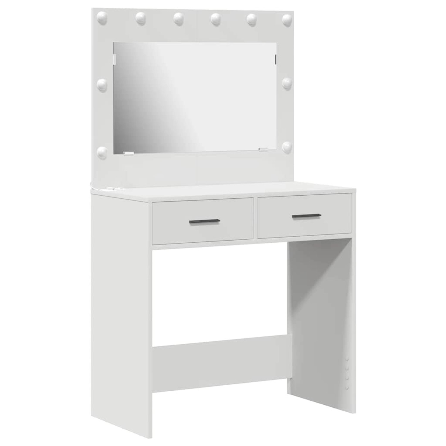 vidaXL Schminktisch mit Speicher Weiß 78,5 x 41 x 135 cm Holzwerkstoff 8650 günstig online kaufen