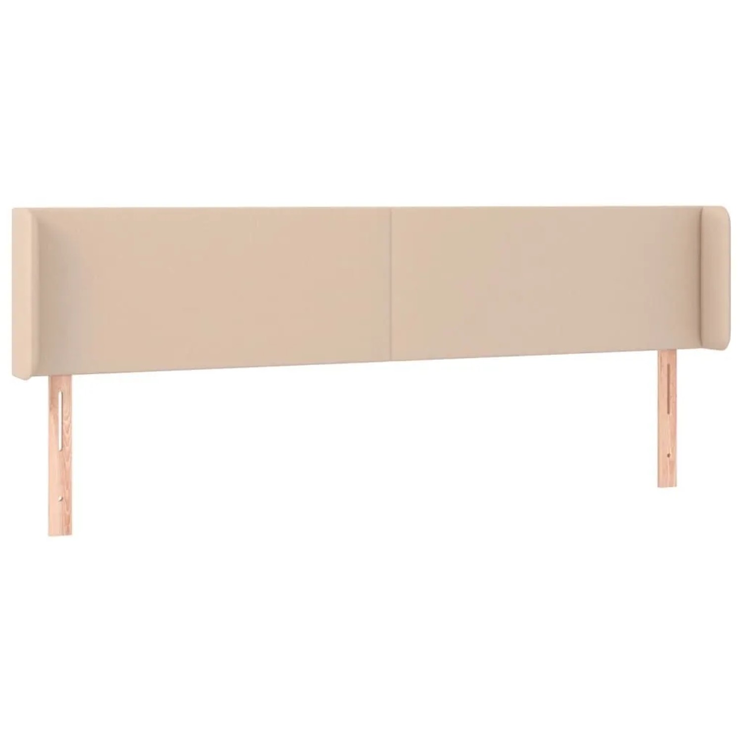 vidaXL Kopfteil mit Ohren Cappuccino-Braun 163x16x78/88 cm Kunstleder 3118589
