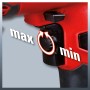 Detailaufnahme: Drehzahlregler der Einhell Schlagbohrmaschine TC-ID 550 E (min/max)
