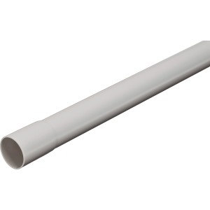 Helles, starres Isolierrohr EN 25, 2 m Länge, für die Aufputzmontage.