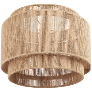 Pendelleuchte Lignea Lux im Boho-Stil mit Jutefaser-Schirm, 46x32 cm.