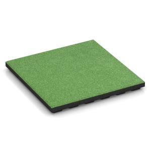 WARCO Fallschutzplatte, lindgrün, 50x50x4 cm, für sichere Spielplätze und Outdoor-Bereiche.