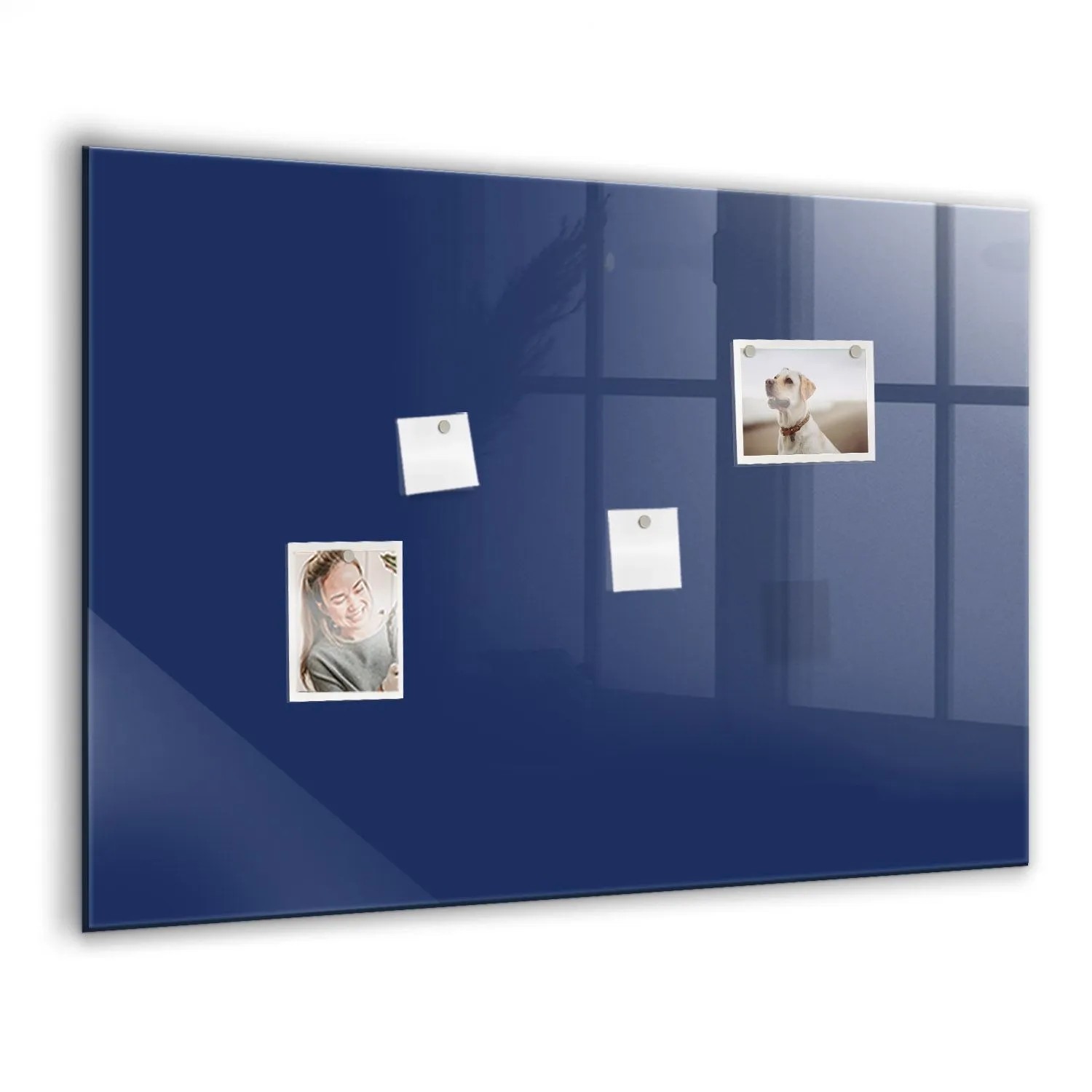 Tulup Glasmagnettafel Beschreibbar Marineblaue Farbe 100x70 cm Magnettafel günstig online kaufen