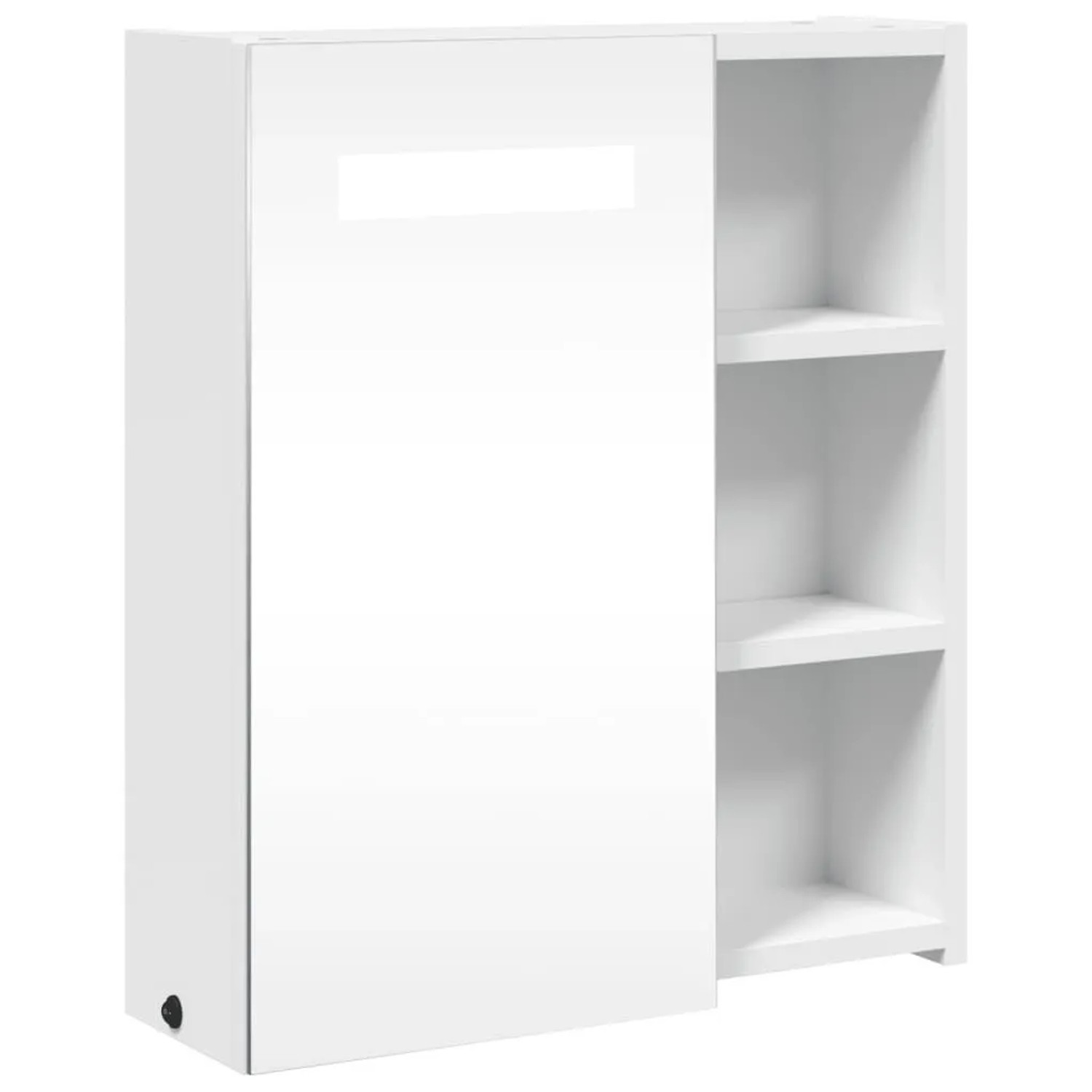 vidaXL Spiegelschrank mit LED-Beleuchtung Weiß 45x13x52 cm 357965 günstig online kaufen