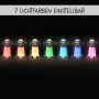 MegaLight LED-Nachtlicht Shaun das Schaf in 7 Lichtfarben. Nachtlampe mit Akku.