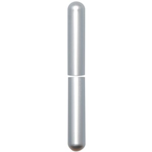 SFS Zierhülse für Einbohrbänder, Aluminium verchromt matt, zweiteilig, rund, 15x112 mm.