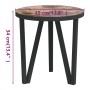 vidaXL Beistelltisch, schwarz/gelb, Ø35cm, MDF. Moderner Couchtisch für Wohnzimmer und mehr.