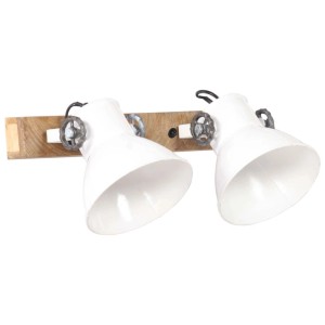 vidaXL Wandlampe Industriestil Weiß 45x25 cm E27 320518