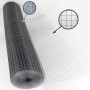 Aquagart Volierendraht, 75m Rolle, Maschenweite 25mm, verzinkter Draht für Zaunbau & Sichtschutz.