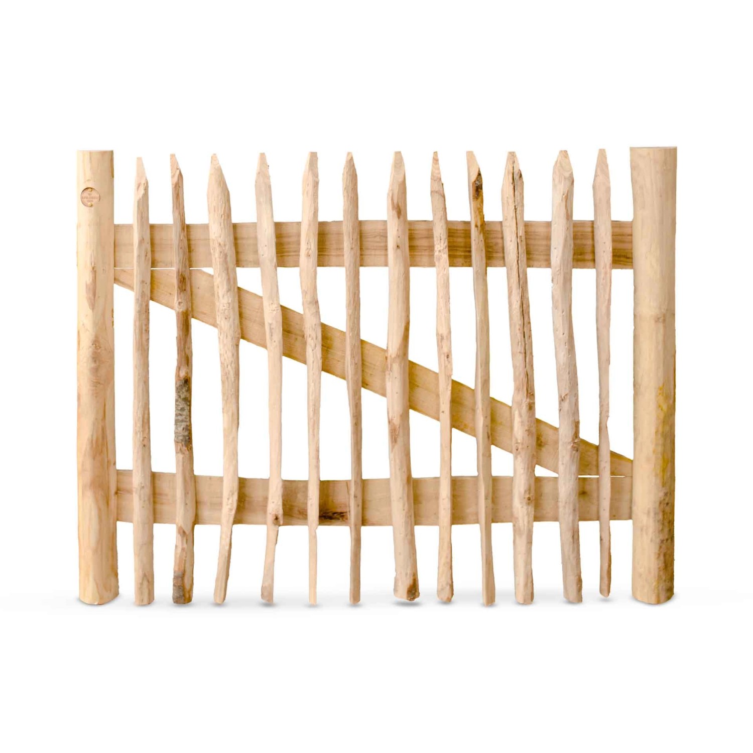 Stiltreu Genageltes Staketenzaun-Tor Edelkastanie Breite 120 cm Höhe 90 cm günstig online kaufen