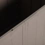 Detailaufnahme: Braune VidaXL Garten-Aufbewahrungsbox (180 L) aus PP Rattan.