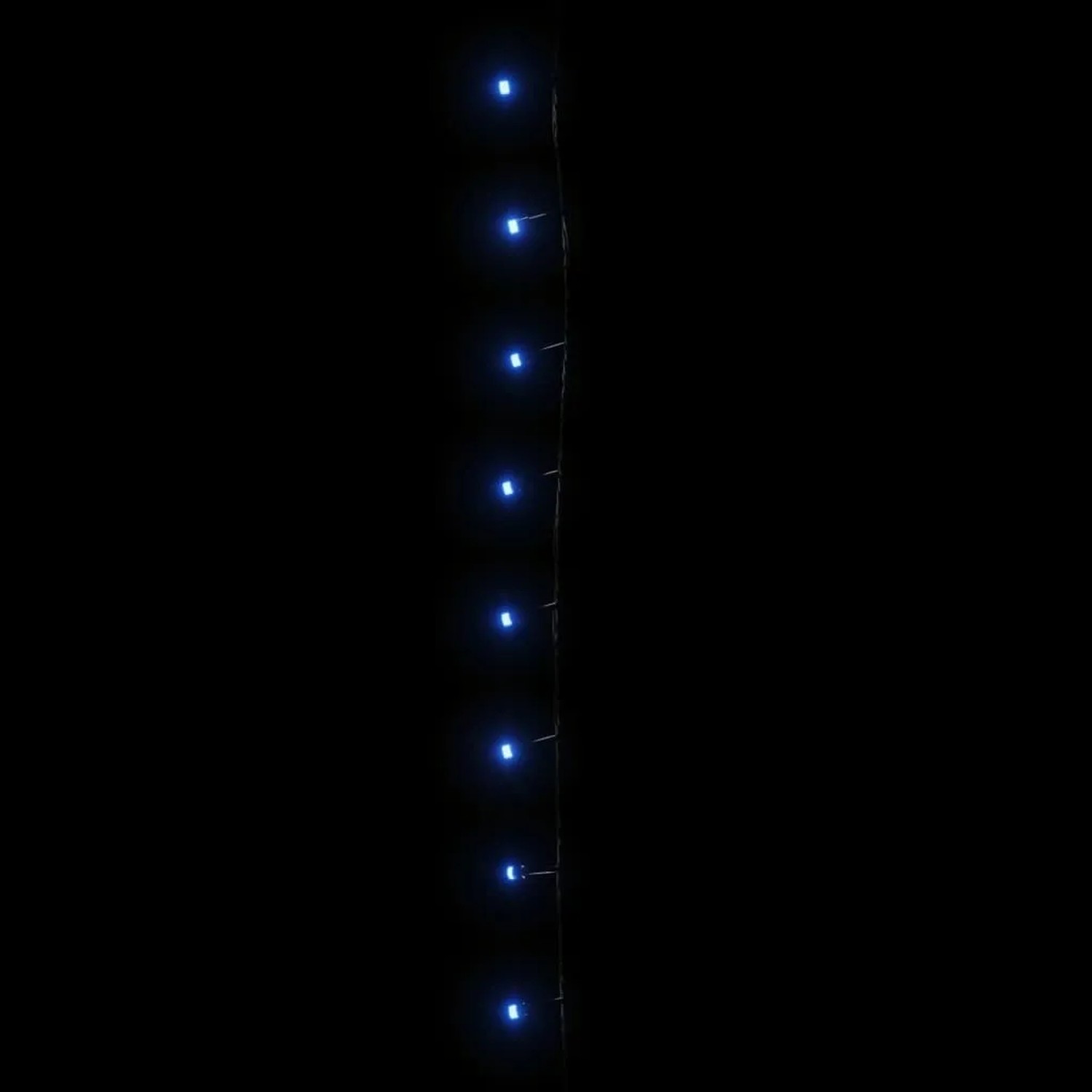 Blaue LED-Lichterkette, 2000 LEDs. Helles blaues Licht für Außenbereiche und festliche Deko.