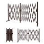 Braunes MCW Absperrgitter B34 aus Aluminium, ausziehbar von 52-400cm, als Gartenzaun oder Schutzgitter.