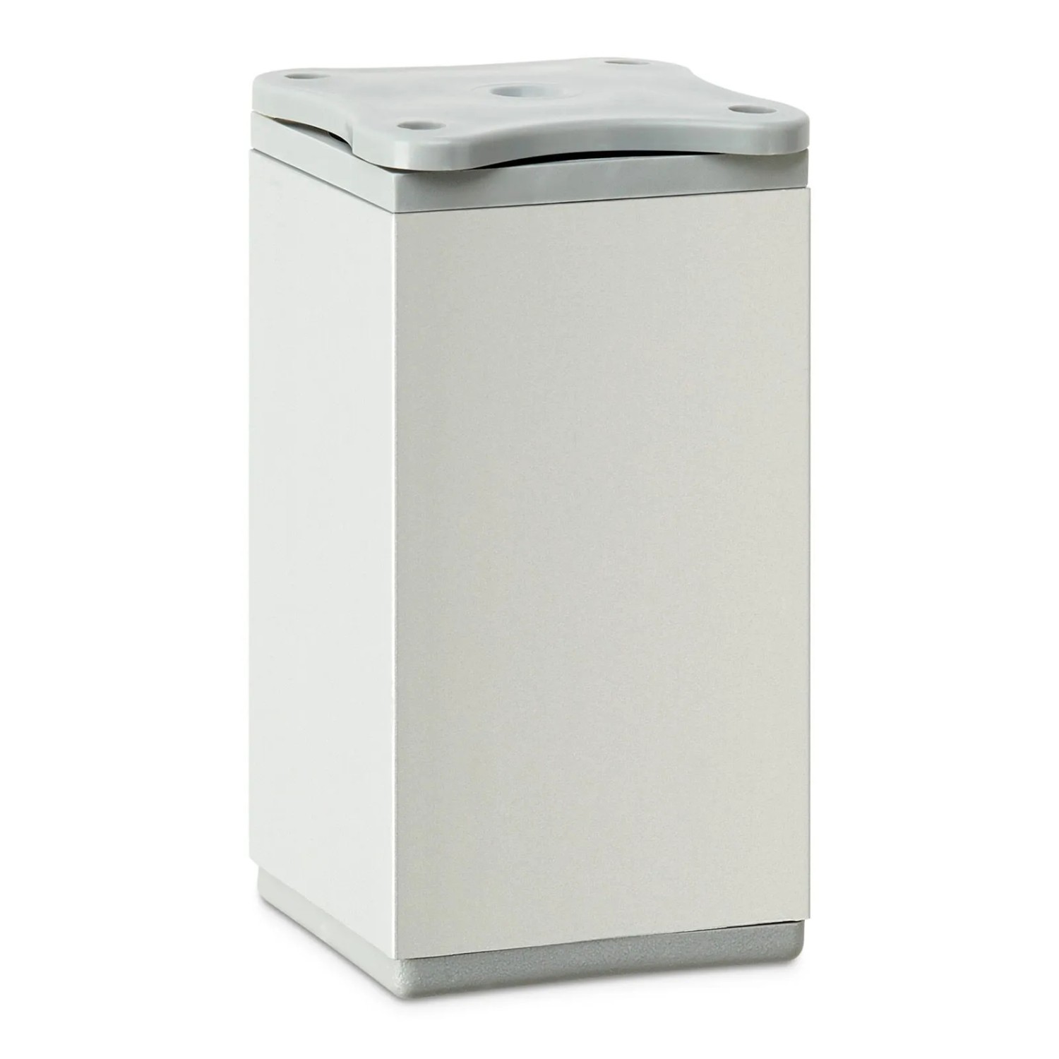 SOTECH Möbelfuß DAK 40 x 40 mm Höhe 80 mm Silberoptik Eloxiert Höhenverstellbar