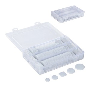 Relaxdays Filzgleiter 272er Set Filz/PVC Weiß Selbstklebend 4 cm x 19,5 cm x 13,5 cm