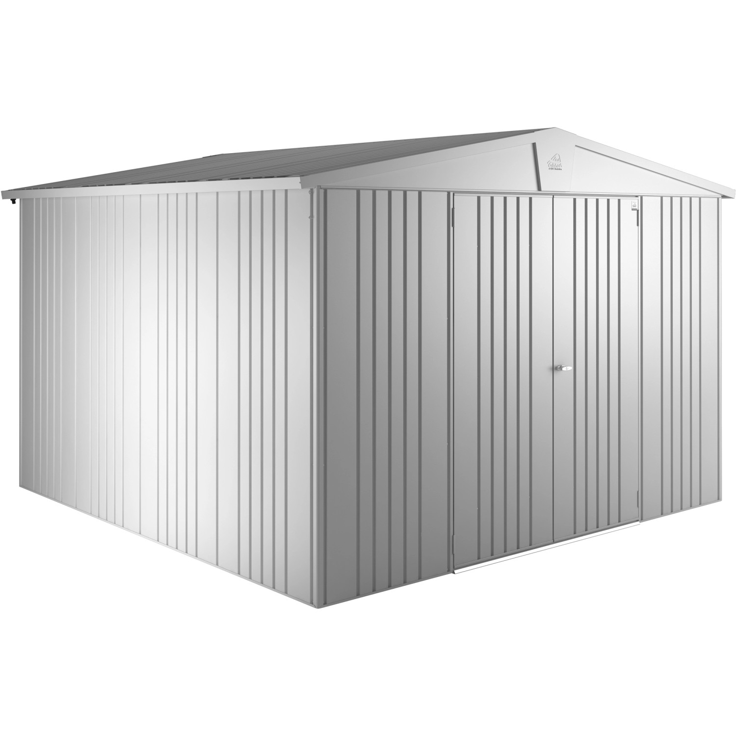 Biohort Metall-Gerätehaus Europa Silber-Metallic 8,9 m² günstig online kaufen