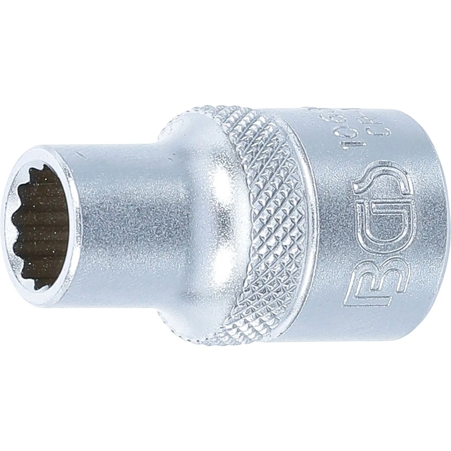 BGS Steckschlüssel Einsatz Zwölfkant Antrieb Innenvierkant 12 5 Mm  1 2 Zoll  SW 10 Mm 10630