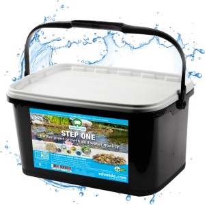 Schwarzer 5L Eimer Vdvelde STEP ONE Teichsubstrat für Wasserpflanzen und Filter.
