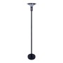 Schwarze LED Solar Stehleuchte Nora, 139cm, für Garten und Terrasse.