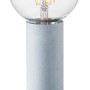Just Light Tischleuchte Turn me Betonoptik, H 14,1cm. Design-Tischlampe mit Filament Leuchtmittel.