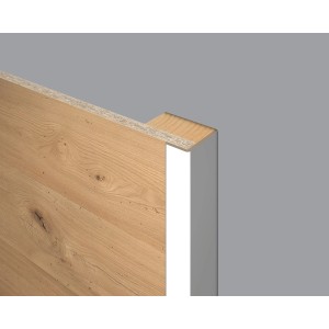 Egger Winkelleiste Decowall WL201, 2,4 m, Weiß, zur Verkleidung von Wandpaneel-Ecken.