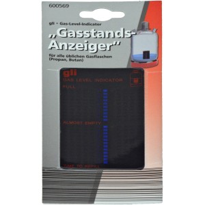 Füllstandsanzeiger für Gasflaschen, zur Anzeige des Füllstands von Propan- und Butangasflaschen.