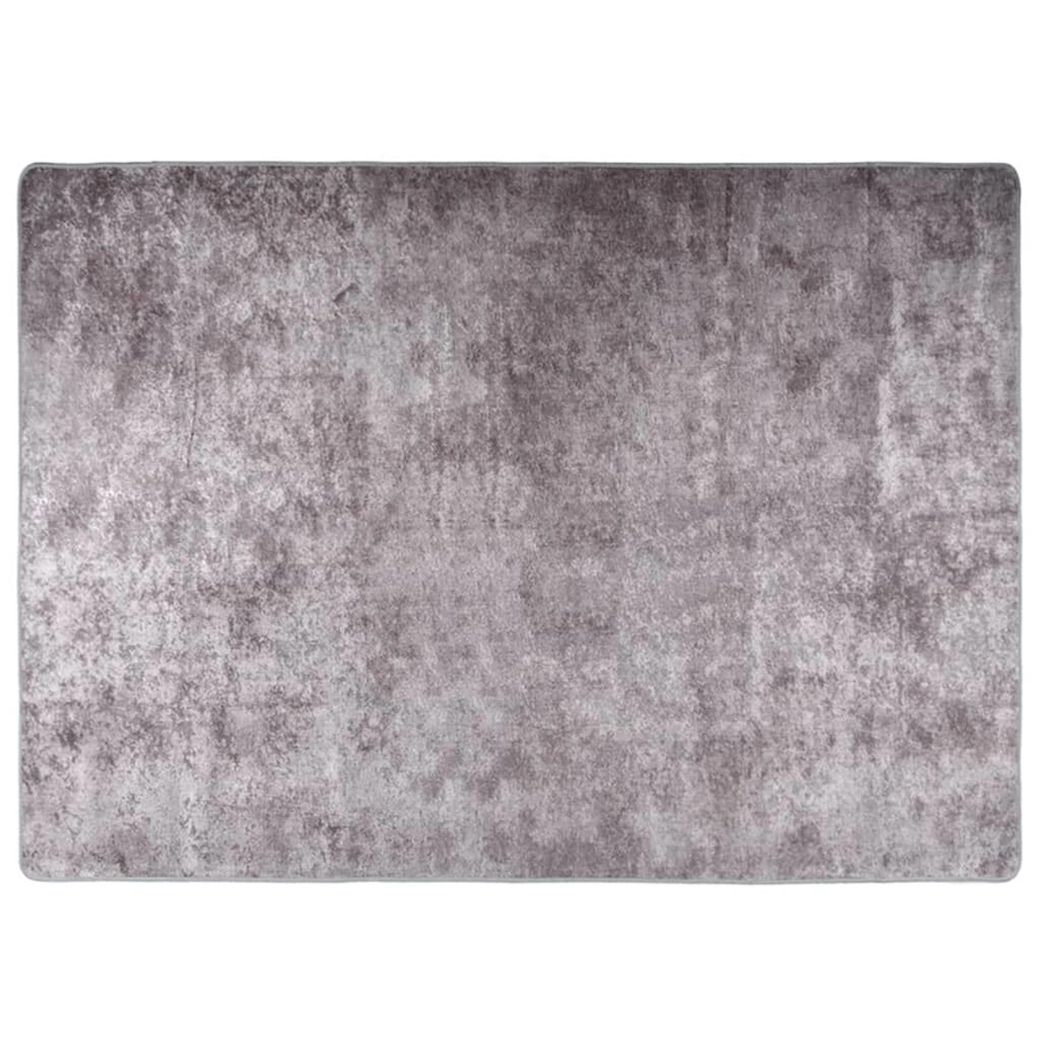 vidaXL Teppich Waschbar Grau 150x230 Cm Rutschfest 1908767 günstig online kaufen