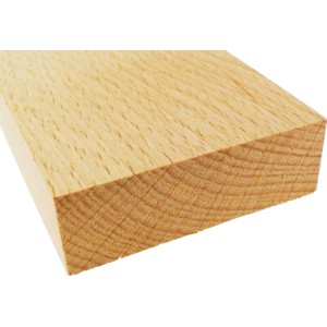 Rechteckleiste aus Buche, 60x10 mm, 1000 mm lang. Holzleiste für Innenausbau und Dekoration.