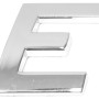 Eufab 3D Autoaufkleber E in Chrom-Optik für die Außenausstattung.