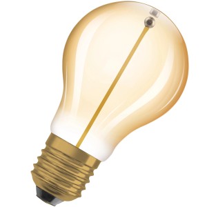 Osram LED-Lampe E27 in Glühlampenform, 1,8W, warmweißes Licht.