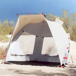 vidaXL Strandzelt 2 Personen Grau Quick Release Wasserdicht 4005292