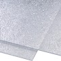 Transparente Polystyrol-Platte (5 mm) mit Tropfenstruktur, 1000x1000 mm, für Innenanwendungen.