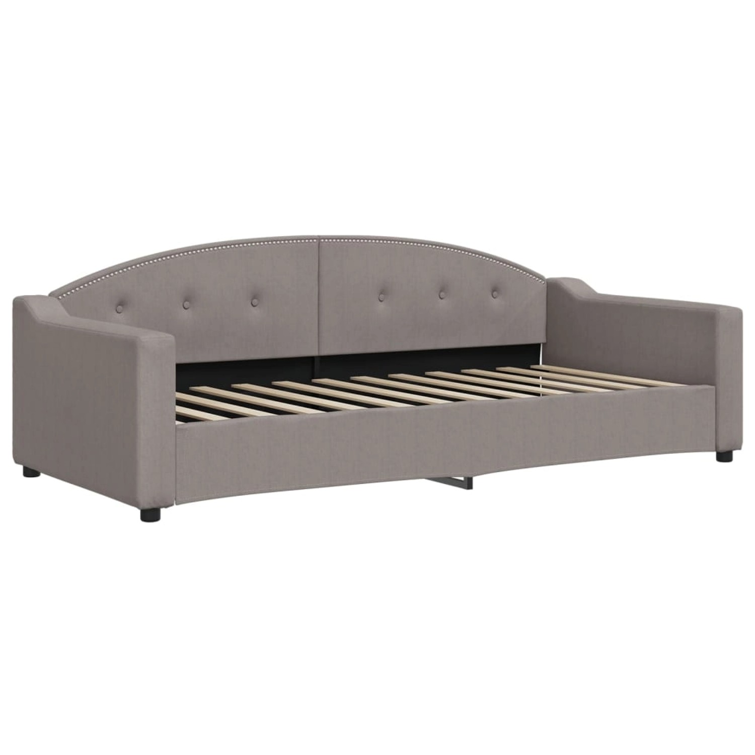 vidaXL Tagesbett Taupe 90x200 cm Stoff1842895