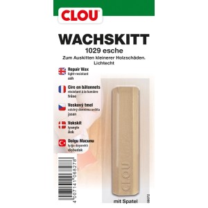 Clou Wachskitt Esche 15g, zum Ausbessern von Holz, inklusive Spatel.